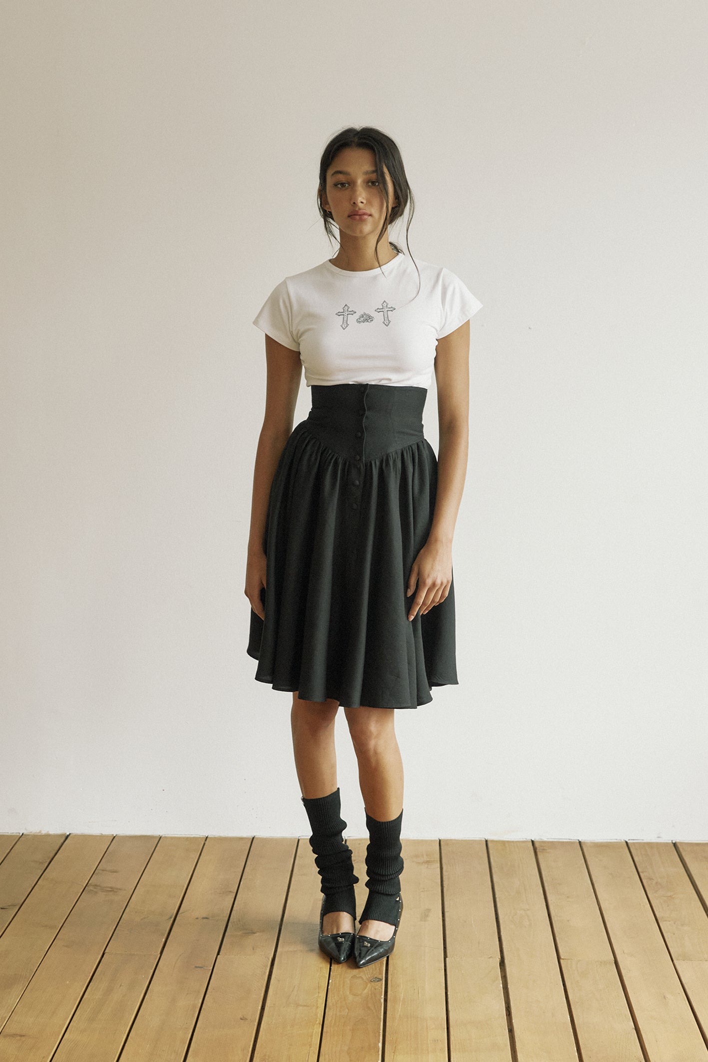 THREETIMES -  Sophie skirt black