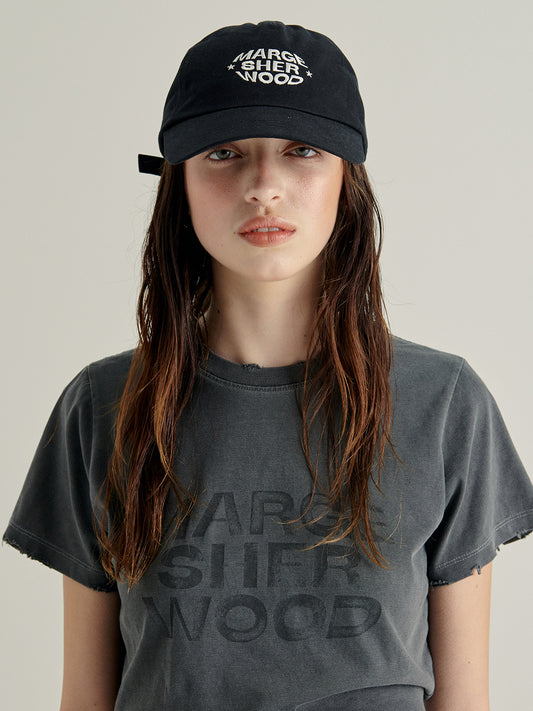 MARGESHERWOOD - LOGO STAR BALLCAP_black