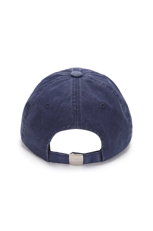 MATIN KIM - LOGO SCRAP BALL CAP IN NAVY