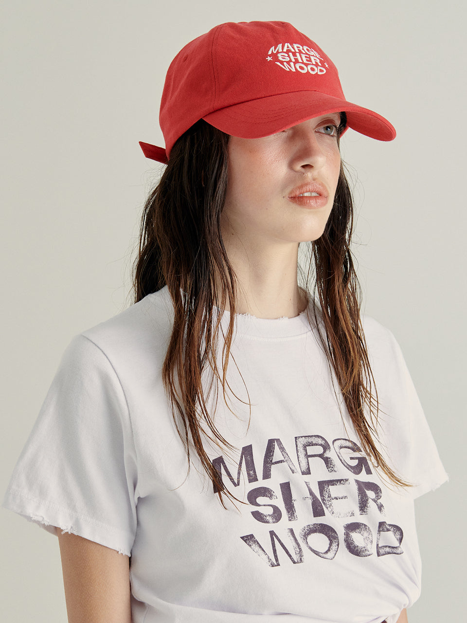 MARGESHERWOOD - LOGO STAR BALLCAP_red