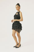 THREETIMES -  Celina dress Black