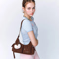 SAMO ONDOH - pocket mug bag M stripe brown