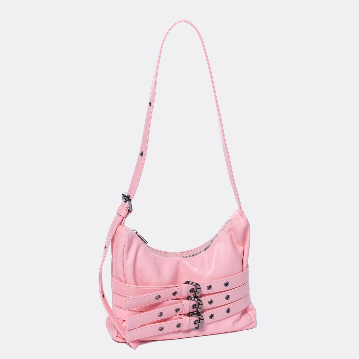 SAMO ONDOH - trio belt mug bag M goat pink