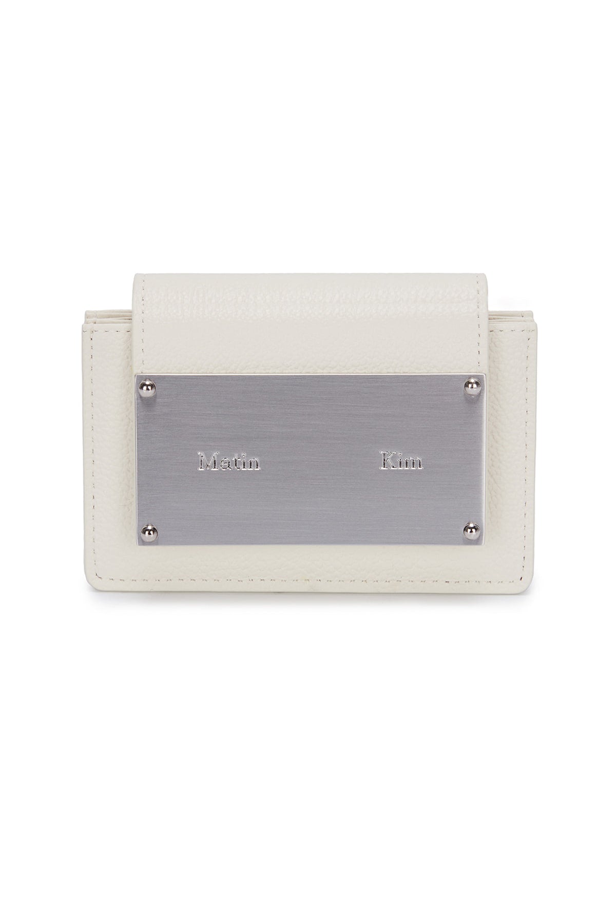 MATIN KIM - ACCORDION WALLET IN WHITE (Dispatch in 48hrs)