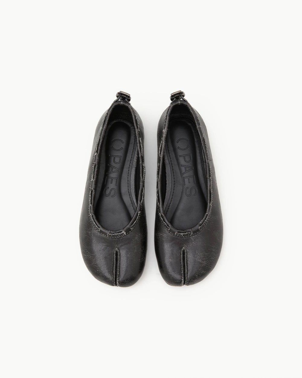 Paes - Leather String Flat / Vintage Black