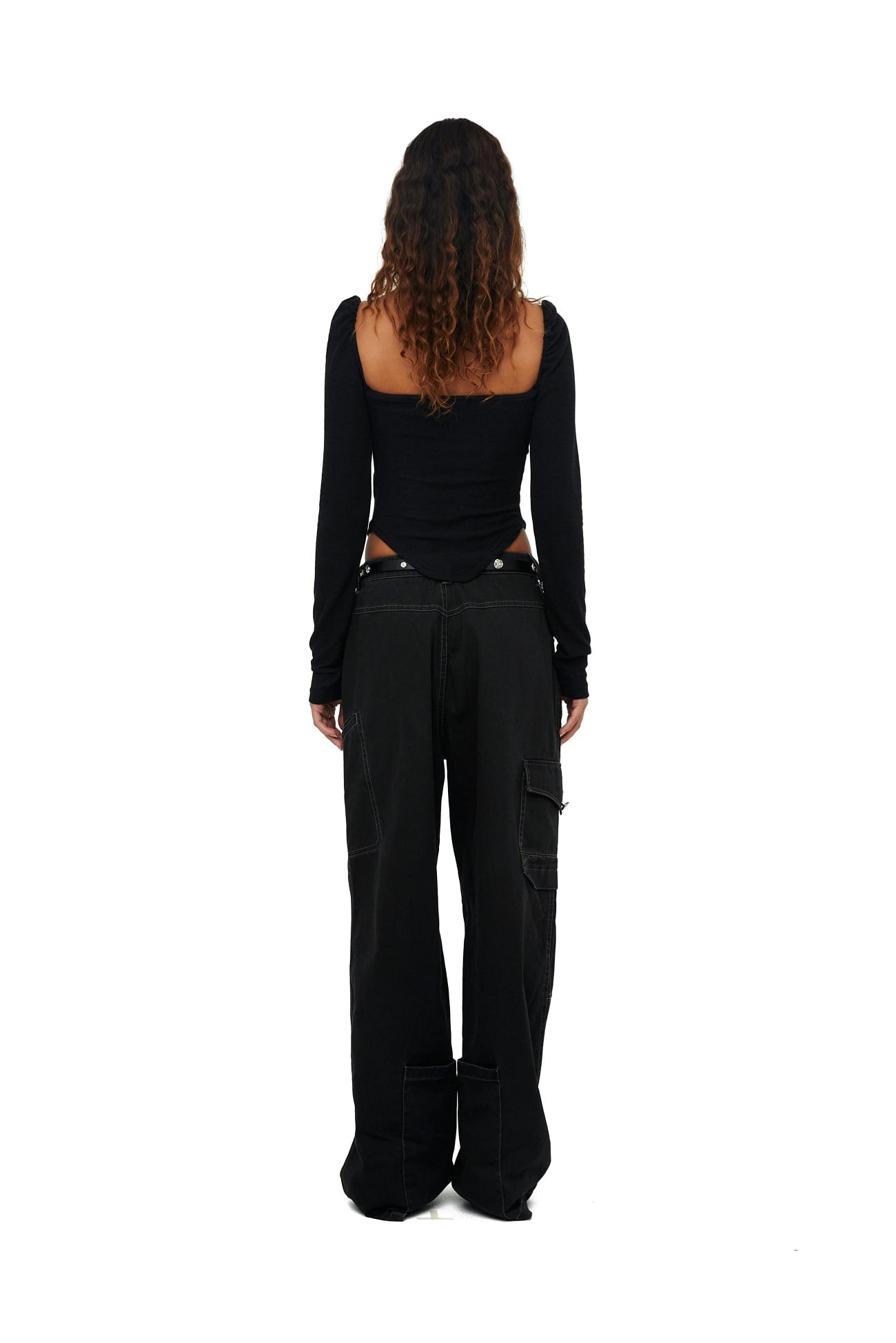 CERRIC -  BIG POCKET CARGO PANTS / BLACK