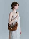 MARGESHERWOOD - BELTED HOBO MEDIUM_chestnut nubuck