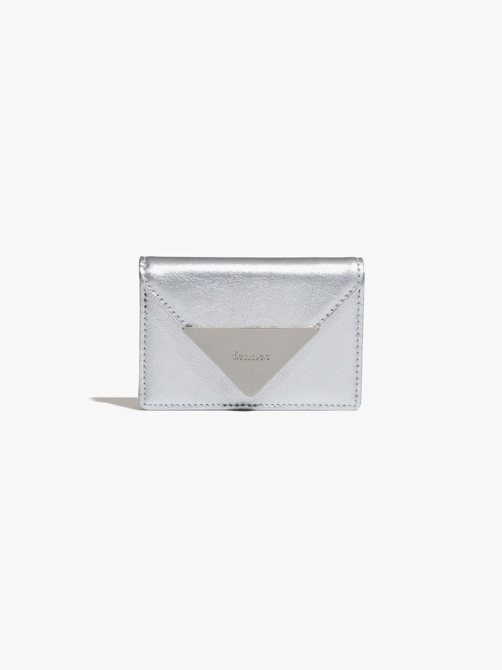 FENNEC - CRINKLE TRIANGLE ACCORDION POCKET D - SILVER