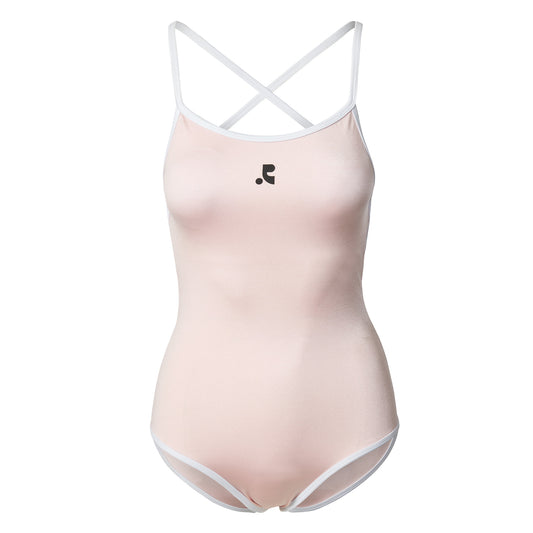 REST & RECREATION -  RR LOGO SWIMSUIT - PINK