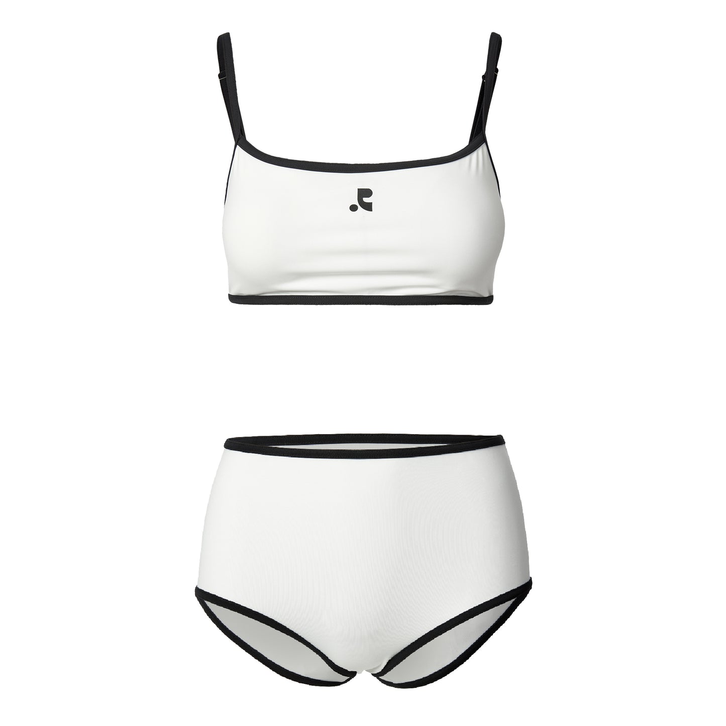 REST & RECREATION -  RR LOGO BIKINI - WHITE