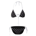 REST & RECREATION -  RR LOGO PATTERN BIKINI - BLACK