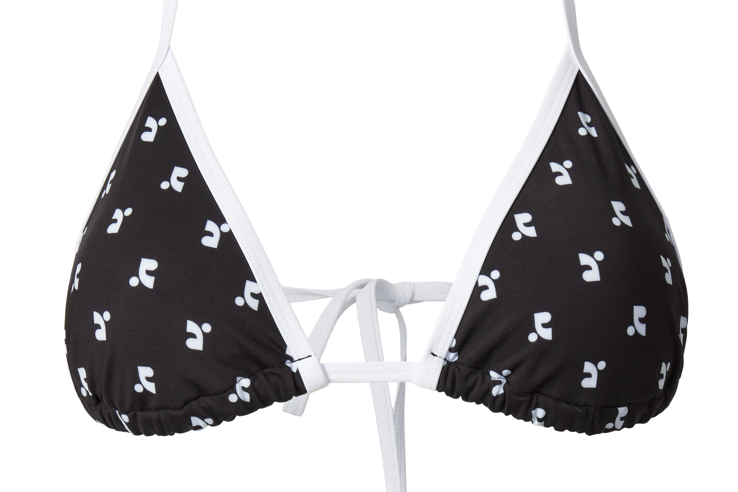 REST & RECREATION -  RR LOGO PATTERN BIKINI - BLACK