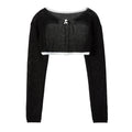 REST & RECREATION -  RR KNIT BOLERO - BLACK