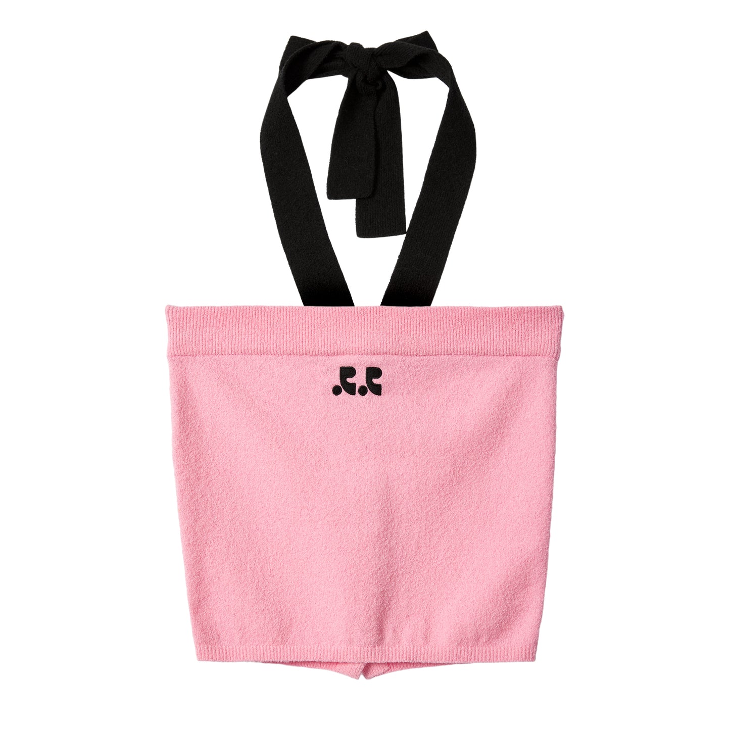 REST & RECREATION -  RR LOGO KNIT TUBE TOP - PINK