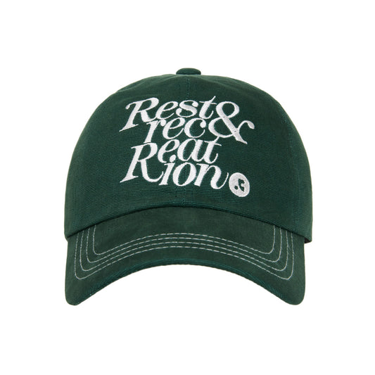 REST & RECREATION -  RR STITCH BALL CAP - DARK GREEN