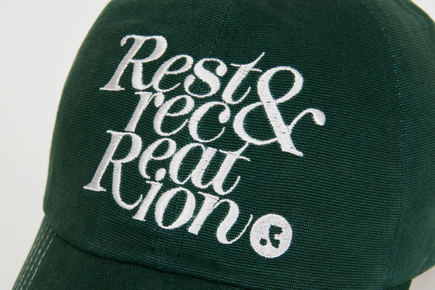 REST & RECREATION -  RR STITCH BALL CAP - DARK GREEN