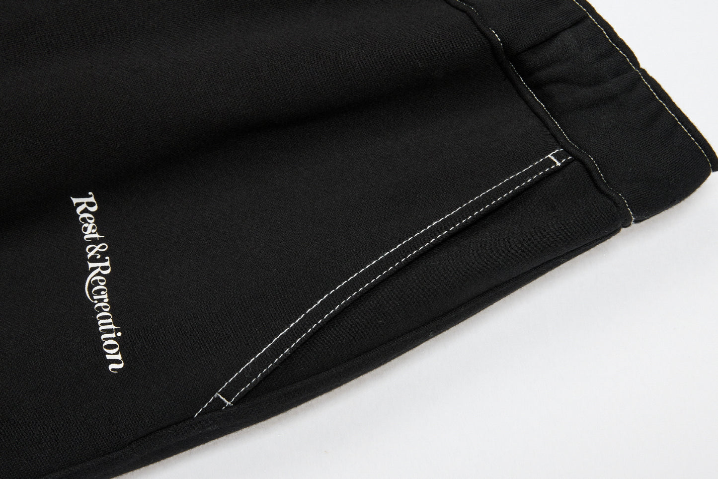 REST & RECREATION -  RR STITCH JOGGER PANTS - BLACK