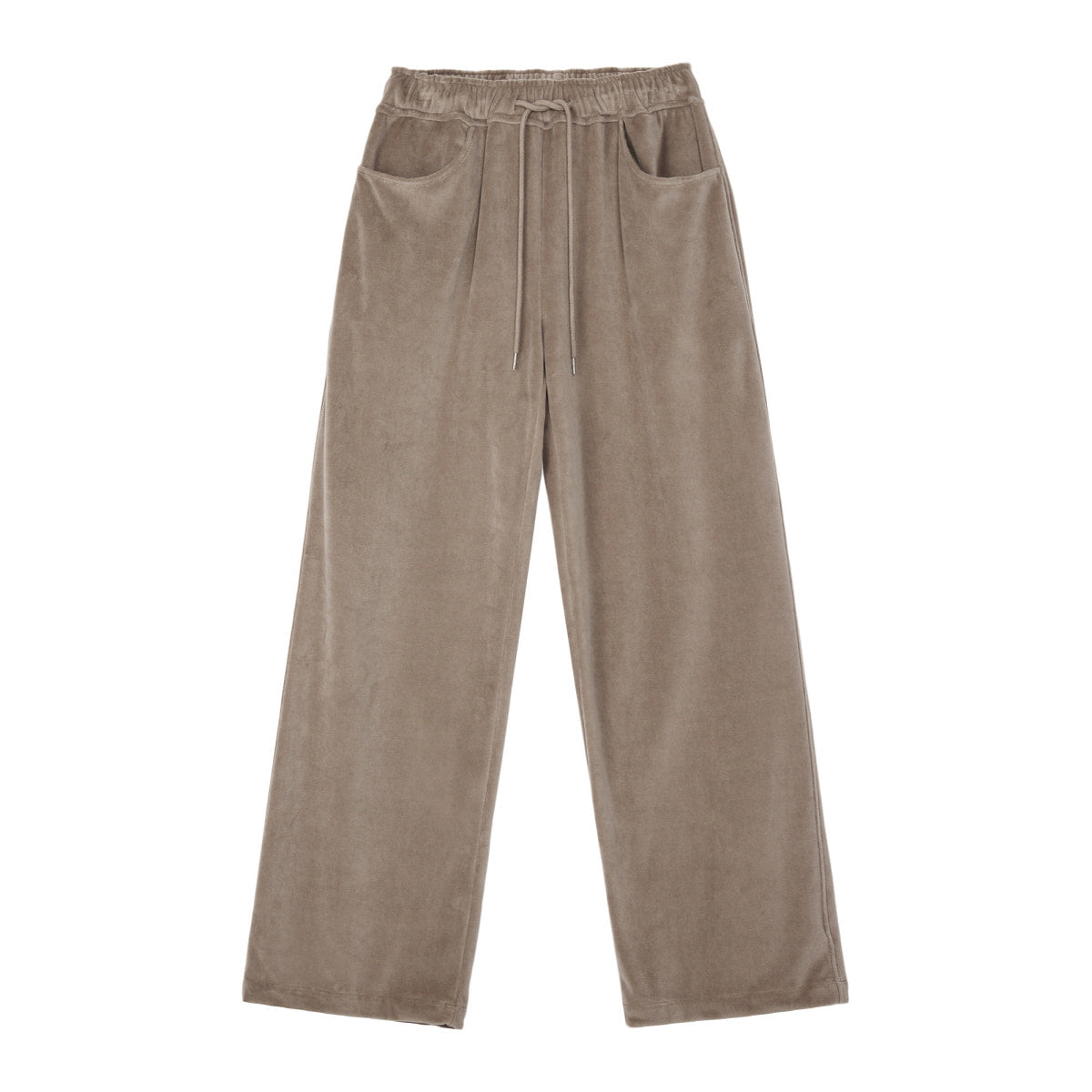 REST & RECREATION -  RR VELVET JOGGER PANTS - BEIGE