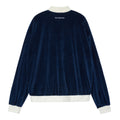 REST & RECREATION -  RR VELVET HALF ZIP-UP - NAVY