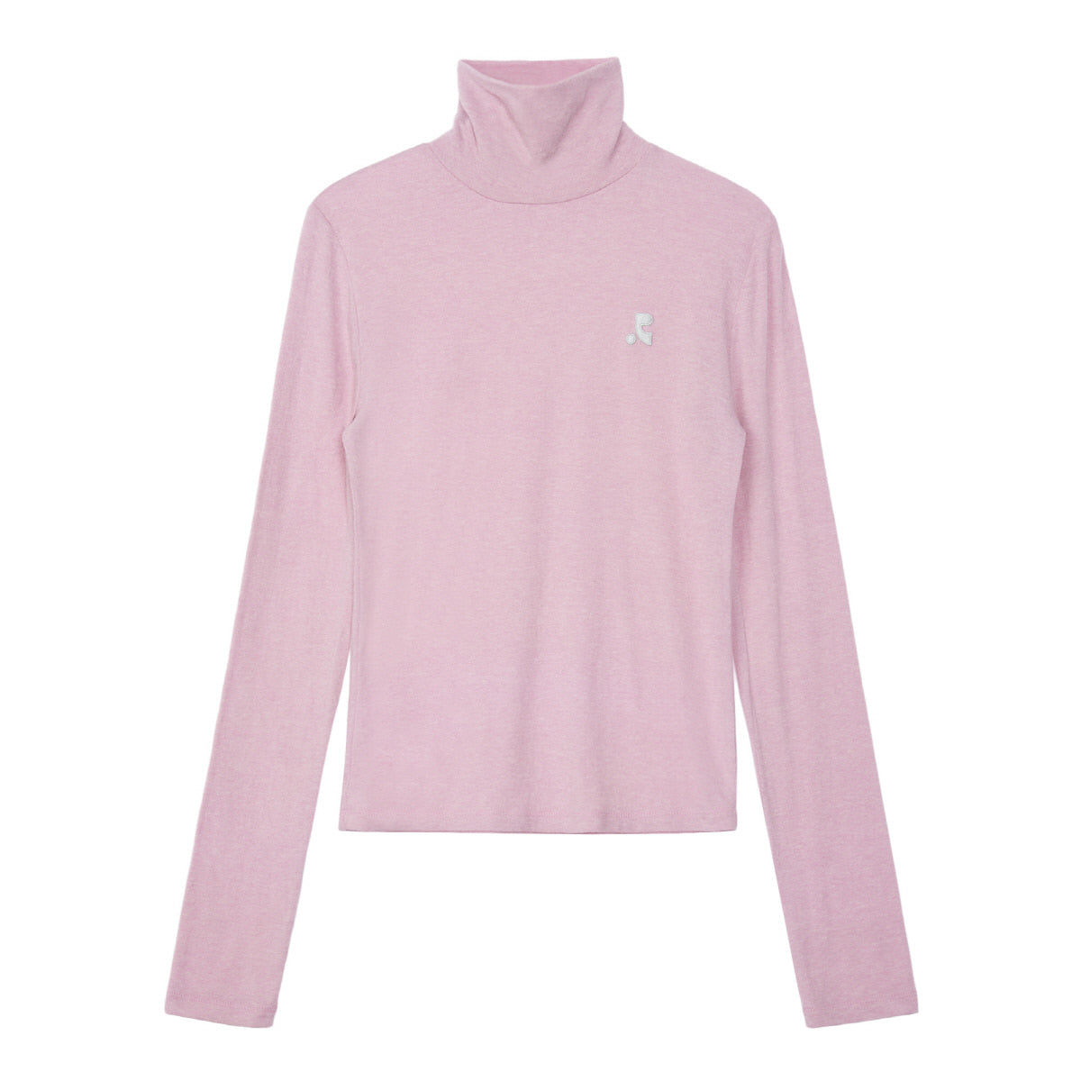 REST & RECREATION -  RR HIGH NECK LONG SLEEVE TOP - PINK