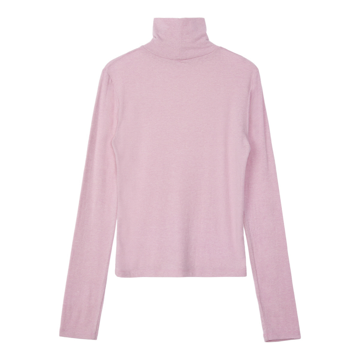 REST & RECREATION -  RR HIGH NECK LONG SLEEVE TOP - PINK