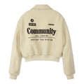 REST & RECREATION -  RR COMMUNITY BOMBER JACKET - IVORY