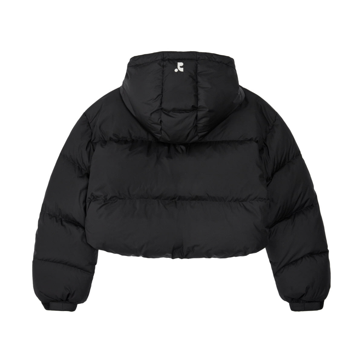 REST & RECREATION -  RR HOOD SHORT DOWN JACKET - BLACK