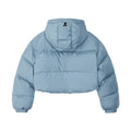 REST & RECREATION -  RR HOOD SHORT DOWN JACKET - BLUE