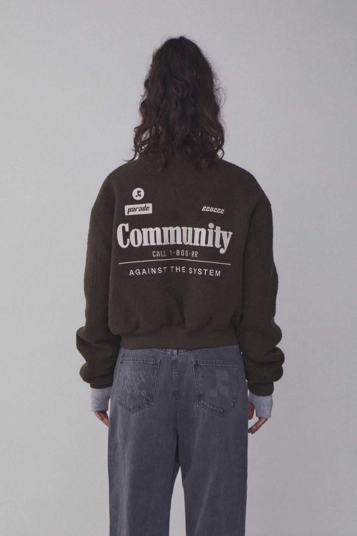 REST & RECREATION -  RR COMMUNITY BOMBER JACKET - KHAKI