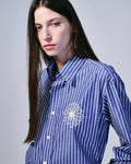 MARDI MERCREDI -  OXFORD SHIRT STRIPE_NAVY IVORY