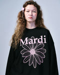 MARDI MERCREDI -  SWEATSHIRT FLOWERMARDI_BLACK PINK