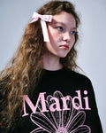 MARDI MERCREDI -  SWEATSHIRT FLOWERMARDI_BLACK PINK