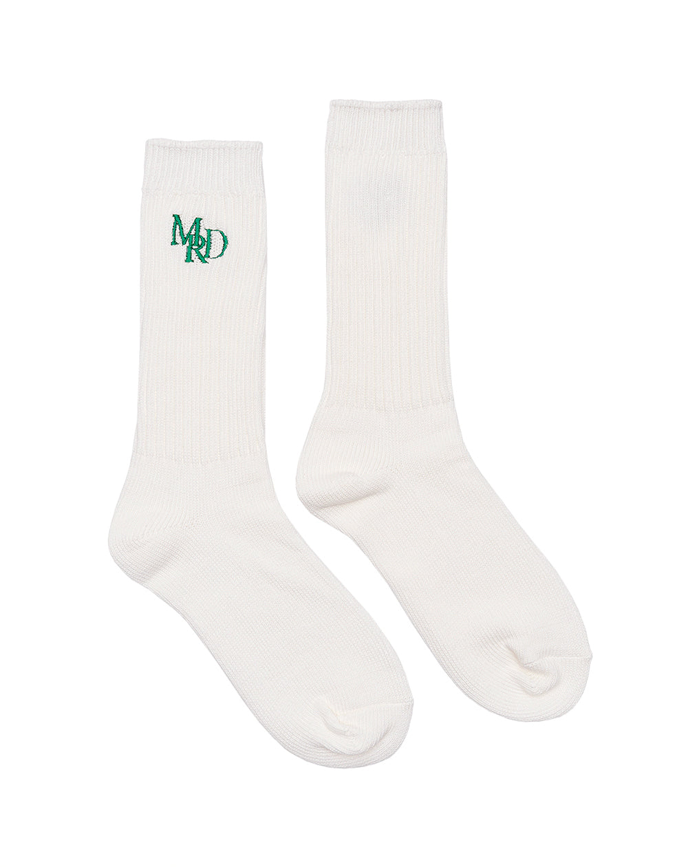 MARDI MERCREDI -  SOCKS MRD LOGO_WHITE GREEN