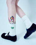 MARDI MERCREDI -  SOCKS MRD LOGO_WHITE GREEN