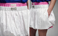 MARDI MERCREDI -  BALLOON MINI SKIRT CRINKLED_WHITE