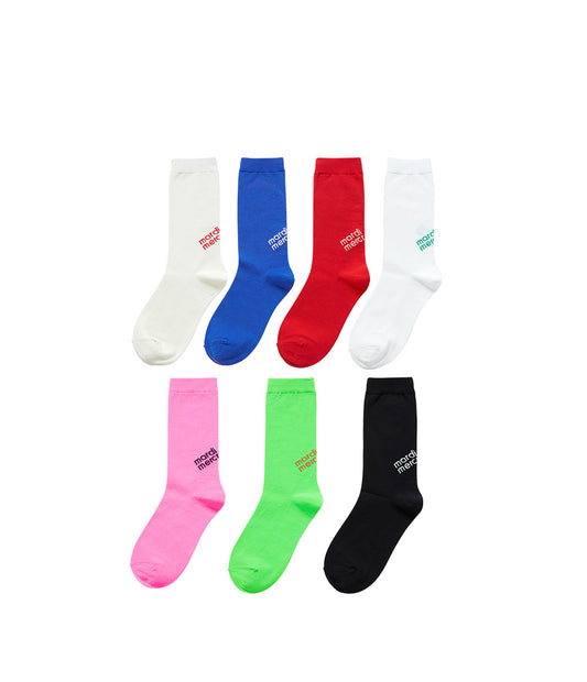 MARDI MERCREDI -  SET 7 SOCKS MARDI LOGO_MULTI