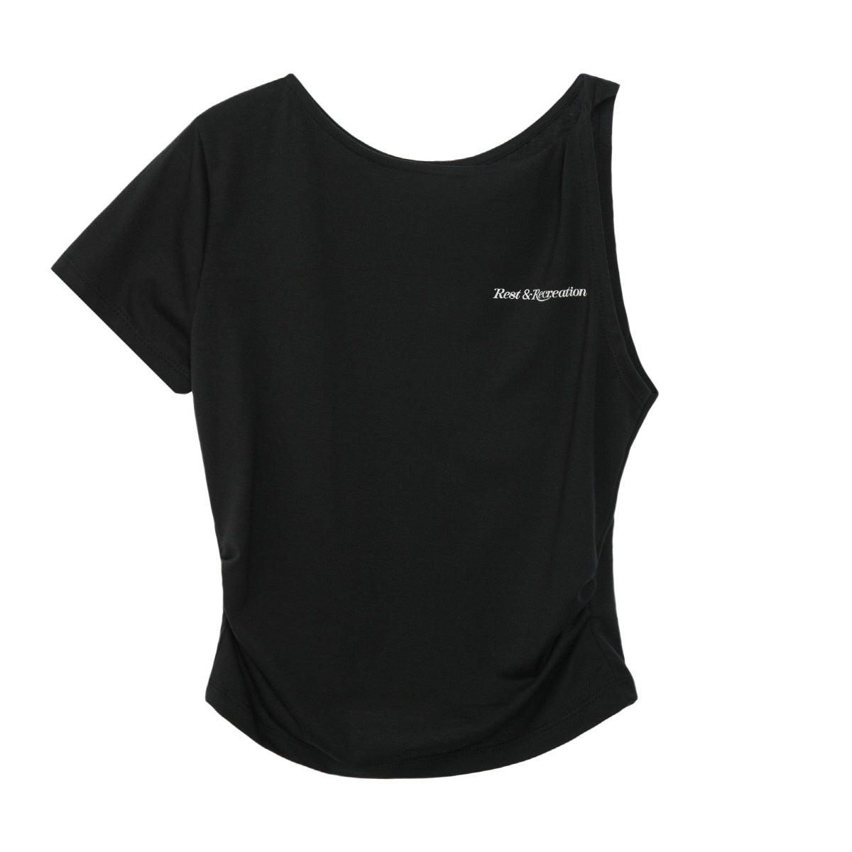 REST & RECREATION -  UNBALANCED SLEEVE TOP （ 4 colour）