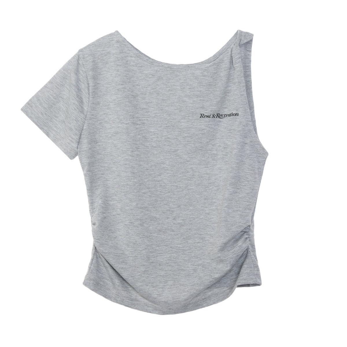 REST & RECREATION -  UNBALANCED SLEEVE TOP （ 4 colour）