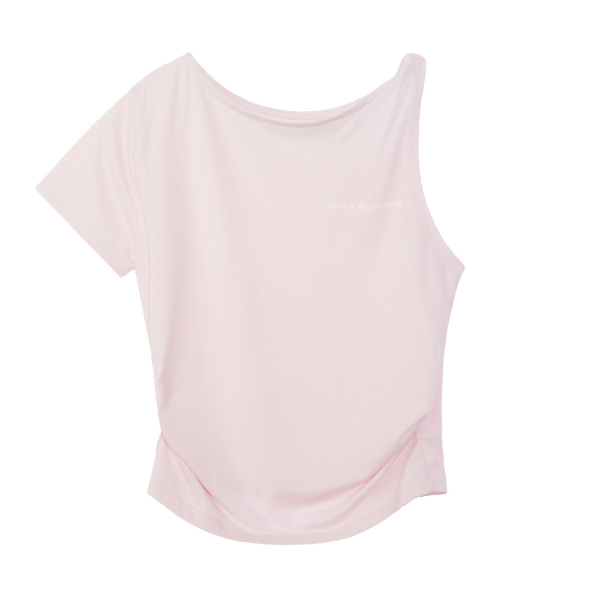 REST & RECREATION -  UNBALANCED SLEEVE TOP （ 4 colour）