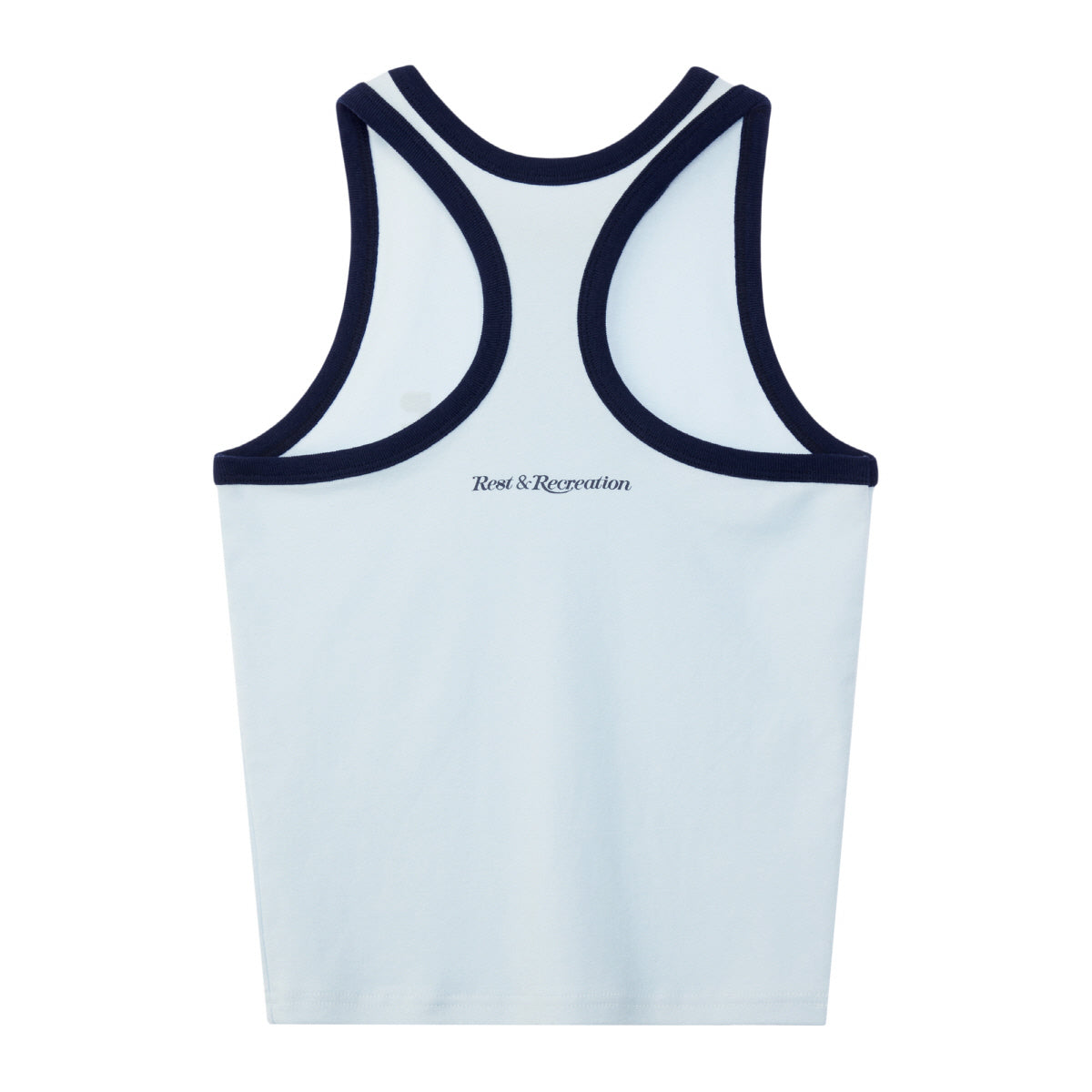 REST & RECREATION -  RACER TANK TOP - SKY BLUE