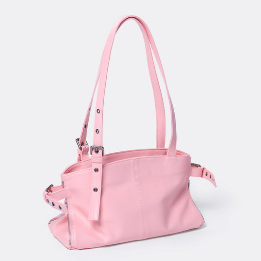 SAMO ONDOH - zipper shopper S goat pink