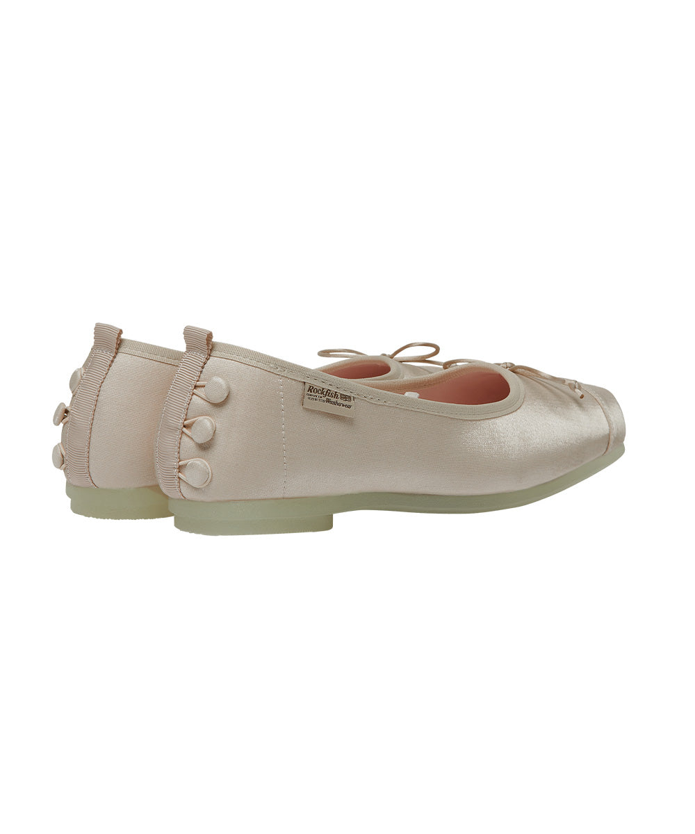 ROCKFISH WEATHERWEAR - TOE CAP BALLET FLATS / BEIGE