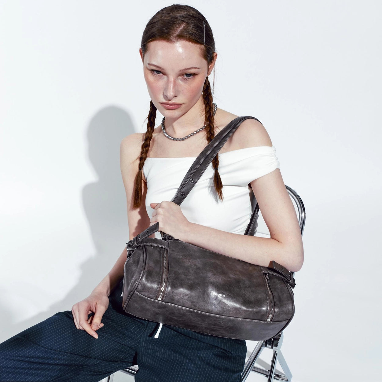 SAMO ONDOH - nouvelle bag M baked gray (DISPATCH IN 48HRS)