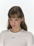 CRANK -  CREW NECK BASIC TOP_WHITE