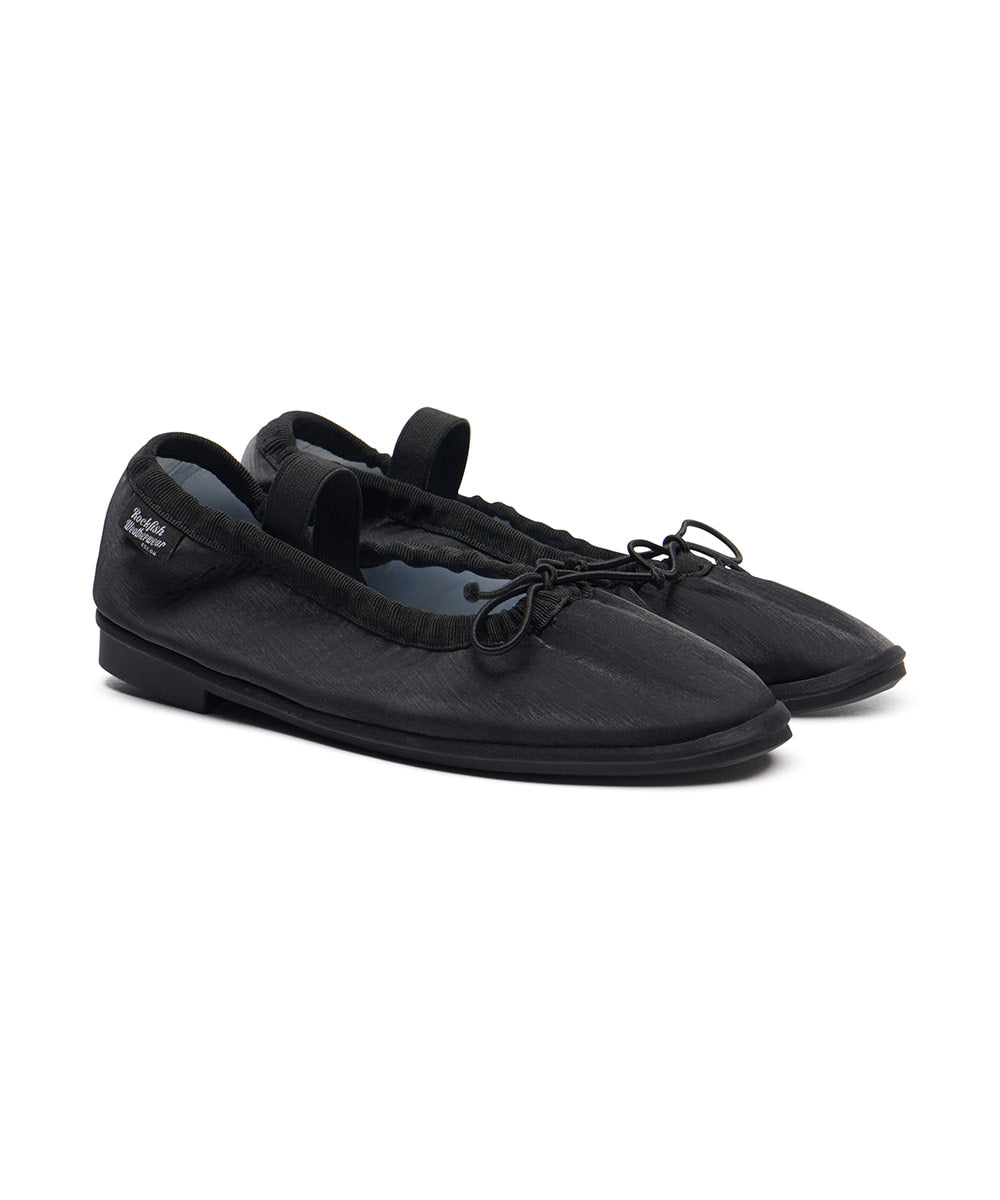 ROCKFISH WEATHERWEAR- WISLEY SCRUNCH FLATS - BLACK