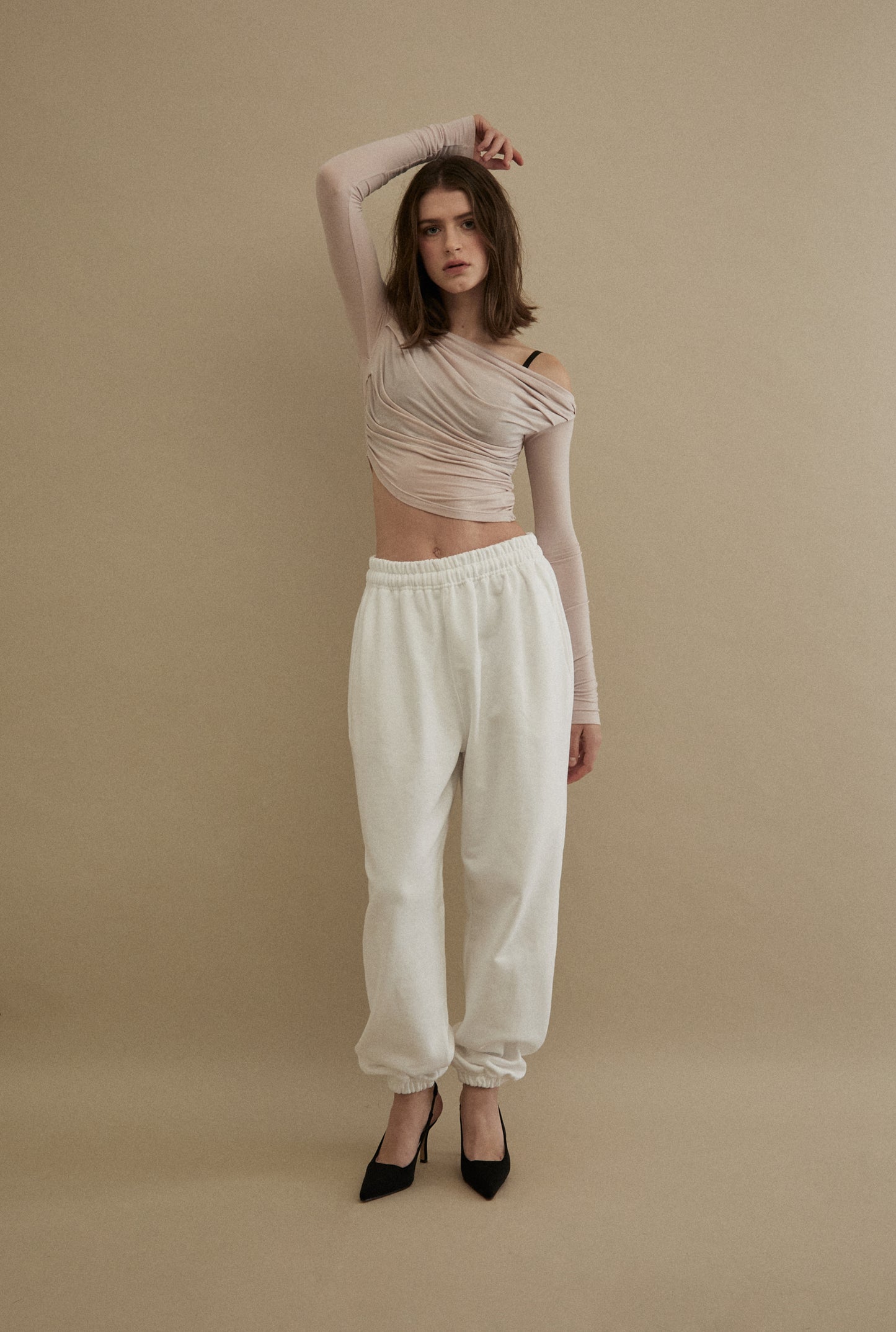 THREETIMES -  Drape top pink