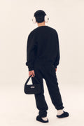 EMIS - PADDED HOBO BAG BLACK