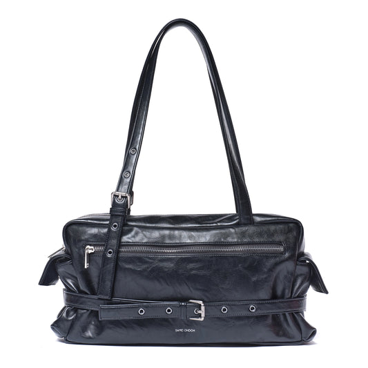 SAMO ONDOH - belt utility bag L baked black