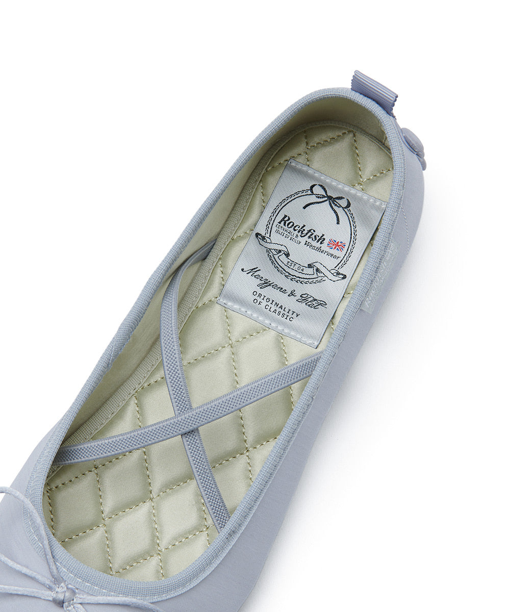 ROCKFISH WEATHERWEAR - TOE CAP BALLET FLATS / BLUE