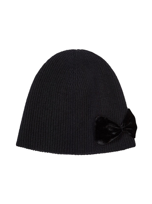 MARGESHERWOOD - RIBBON LOGO KNIT BEANIE_black